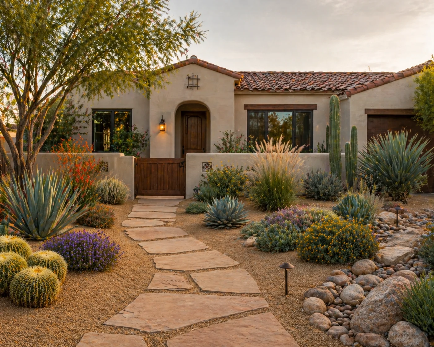 Xeriscape / Water-Wise front yard landscaping